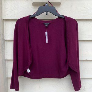 NWT ANN TAYLOR Burgundy Cardigan, Size S